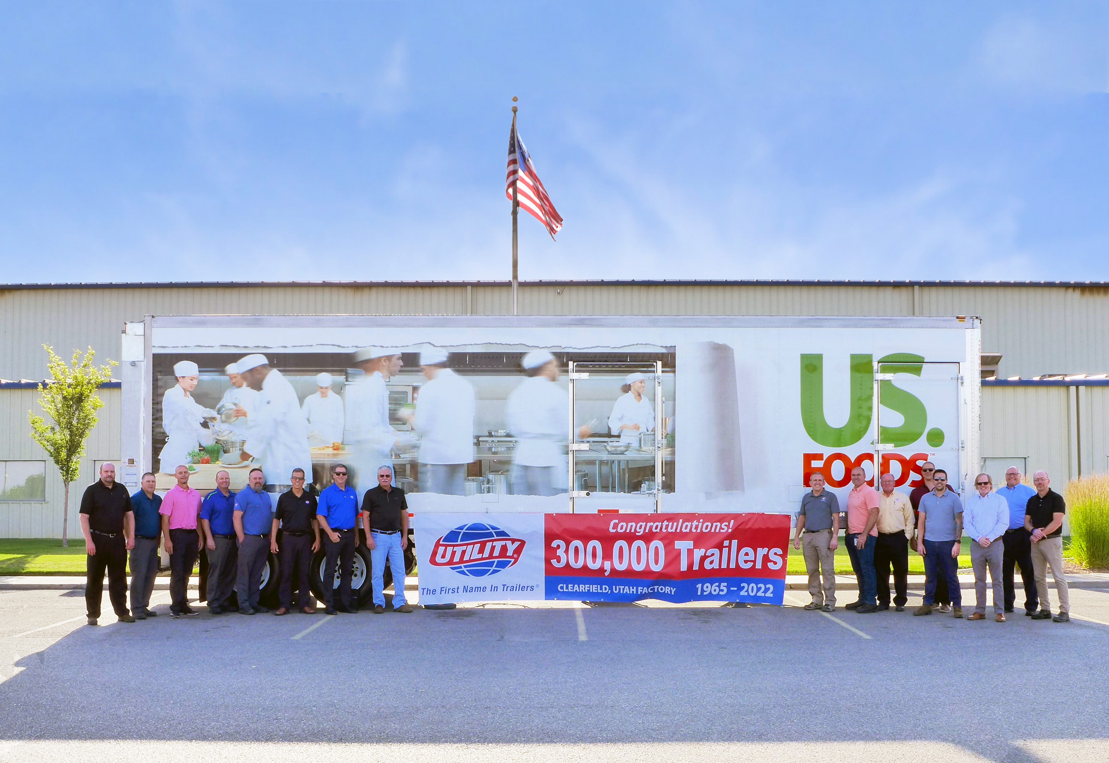 Utility’s Clearfield, Utah Manufacturing Plant Builds 300,000th Trailer