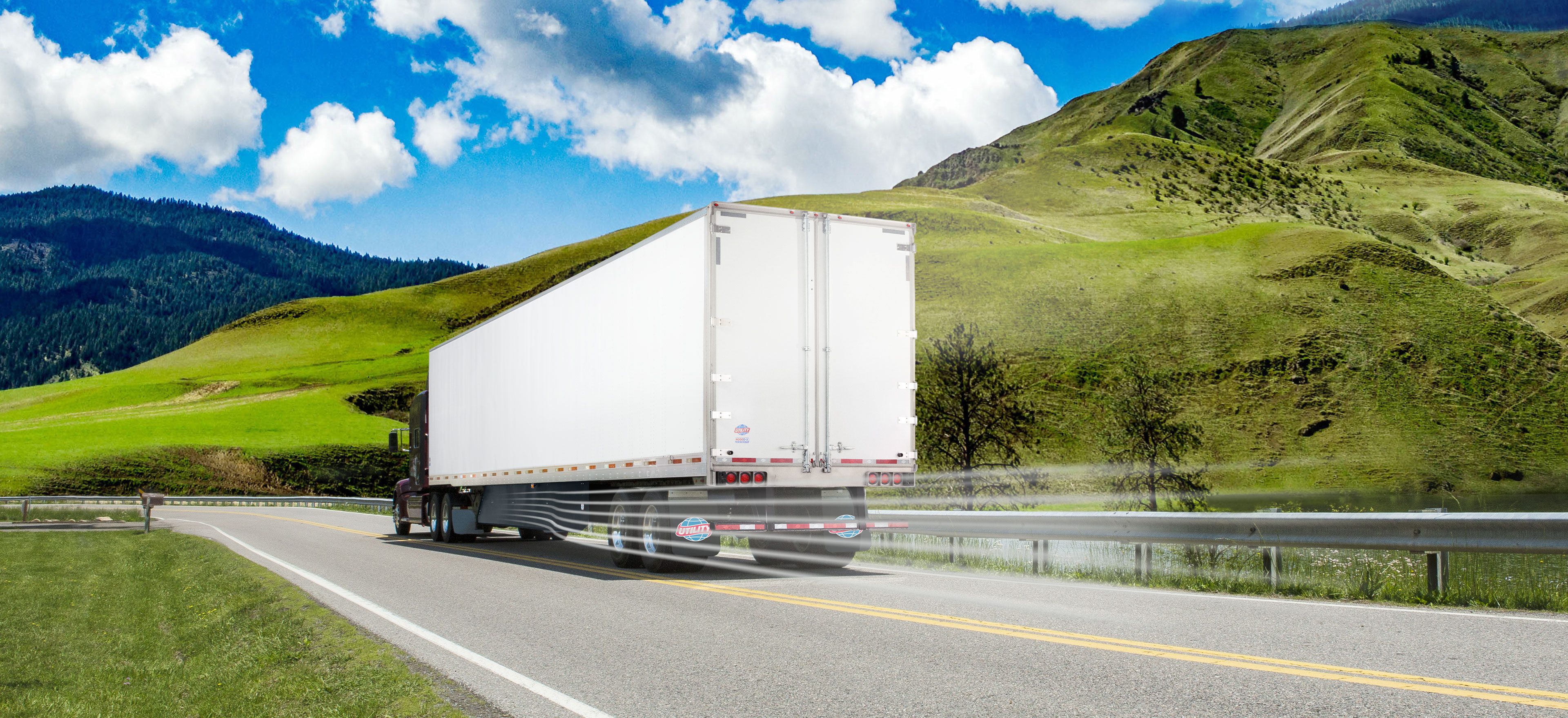 Utility Trailer dry vans, flatbeds, reefers with integrated TRUs