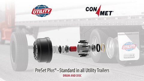 Utility Makes ConMet Preset Plus® Standard on All Trailers